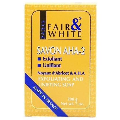 Fair &amp; White Savon Aha - 2 Exfoliating and Lightening Soap 200g - gtwtoporld.com