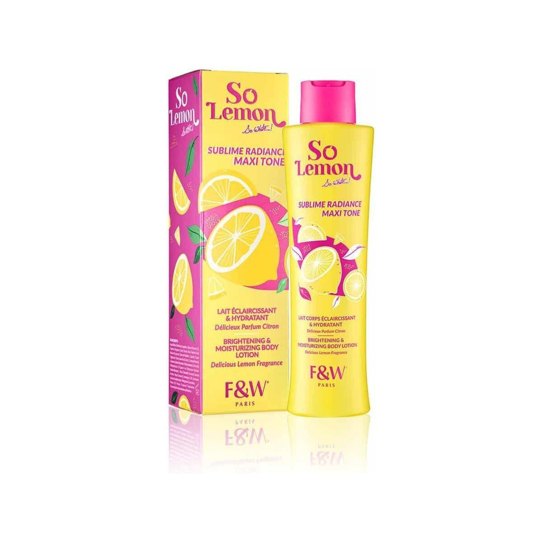 Fair &amp; White - SO LEMON - Maxi tone radiance Brightening &amp; Moisturizing body lotion 250ml - gtwtoporld.com