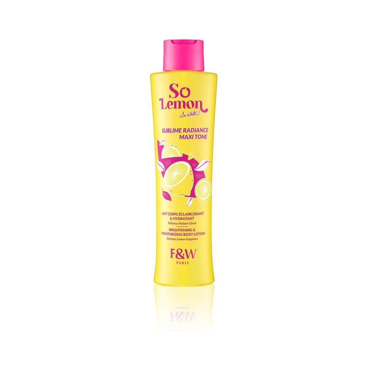 Fair &amp; White - SO LEMON - Maxi tone radiance Brightening &amp; Moisturizing body lotion 250ml - gtwtoporld.com