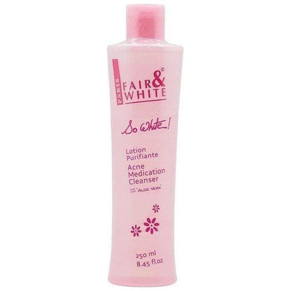Fair &amp; White So White Acne Medication Cleanser 250ml - gtwtoporld.com