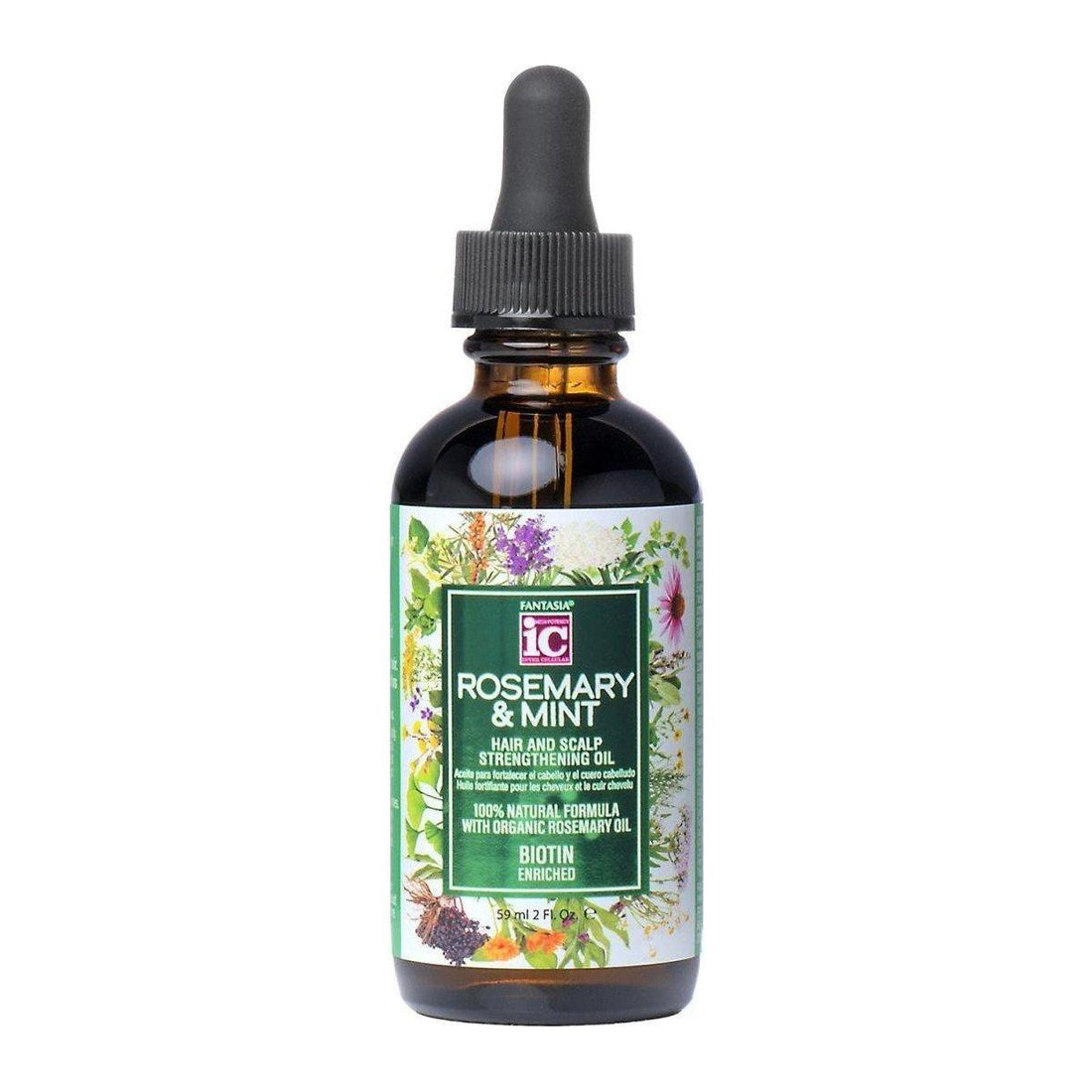 Fantasia IC Rosemary &amp; Mint Hair &amp; Scalp Strengthening Oil 2oz - gtwtoporld.com