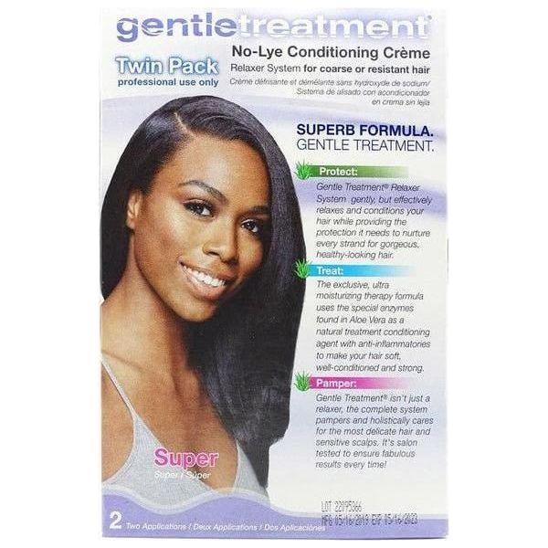 Gentle Treatment Super No - Lye Conditioning Creme Relaxer Sytem Twin Pak - gtwtoporld.com