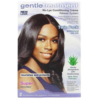 Gentle Treatment Super No - Lye Conditioning Creme Relaxer Sytem Twin Pak - gtwtoporld.com