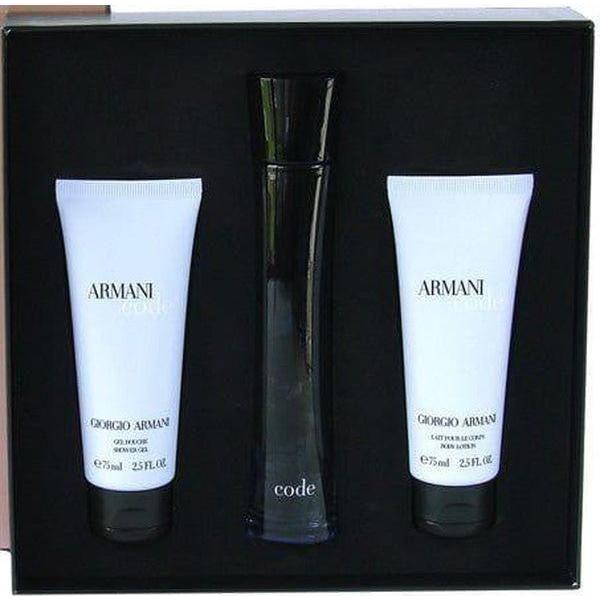 Giorgio Armani Code, Eau De Parfum 75ml, Shower Gel 75ml, Body Lotion 75ml - gtwtoporld.com