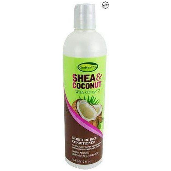 GroHealthy Shea Coconut Shea Moisture Rich Conditioner 355ml - gtwtoporld.com
