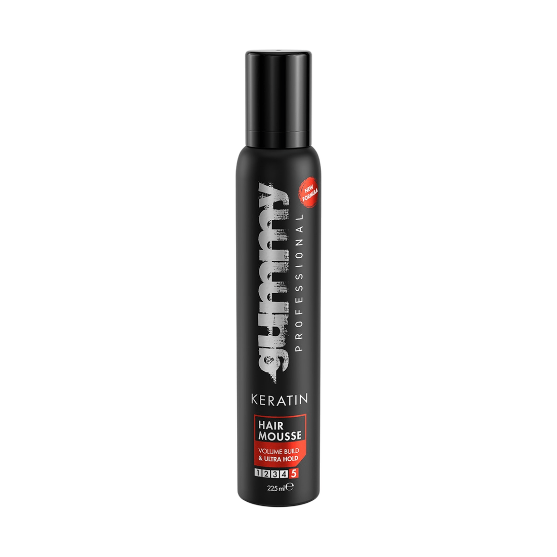 GUMMY Keratin Hair Mousse Volume Build &amp; Ultra Hold 225ml - gtwtoporld.com