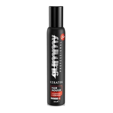 Gummy Keratin Ultra Strong Hold Hair Styling Mousse 225ml - gtwtoporld.com
