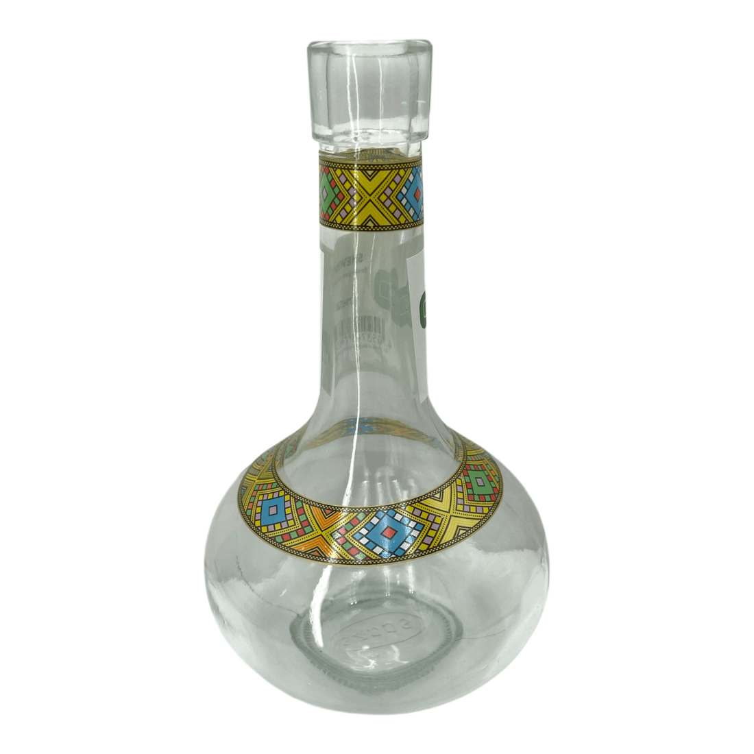 Habesha Berele glass pot 400ml Plain\Pattern - gtwtoporld.com