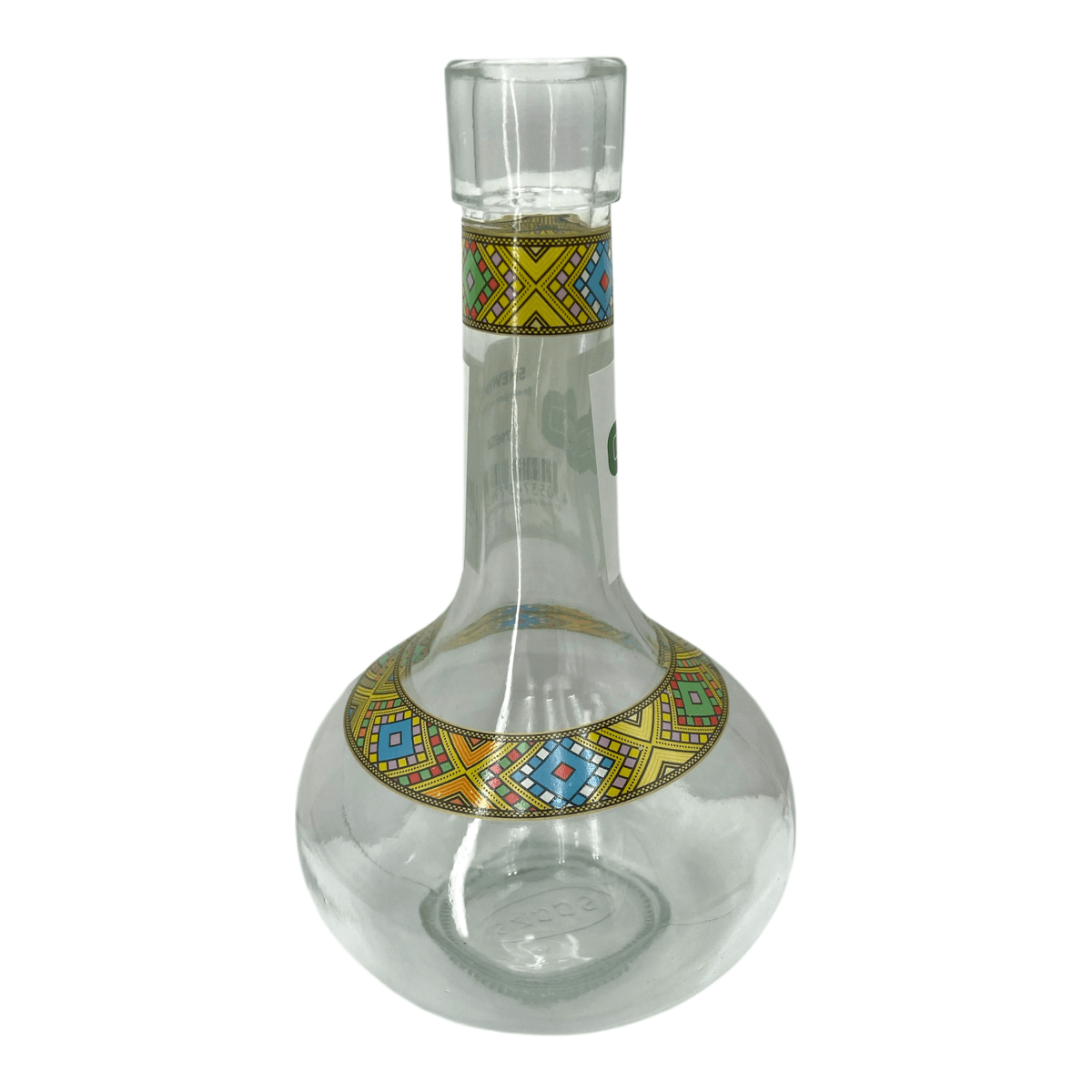 Habesha Berele glass pot 400ml Plain\Pattern - gtwtoporld.com
