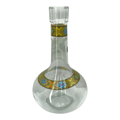 Habesha Berele glass pot 400ml Plain\Pattern - gtwtoporld.com
