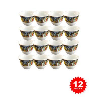 Habesha Shewhat 12pcs cawa cup90ml pattern/Illustration - gtwtoporld.com