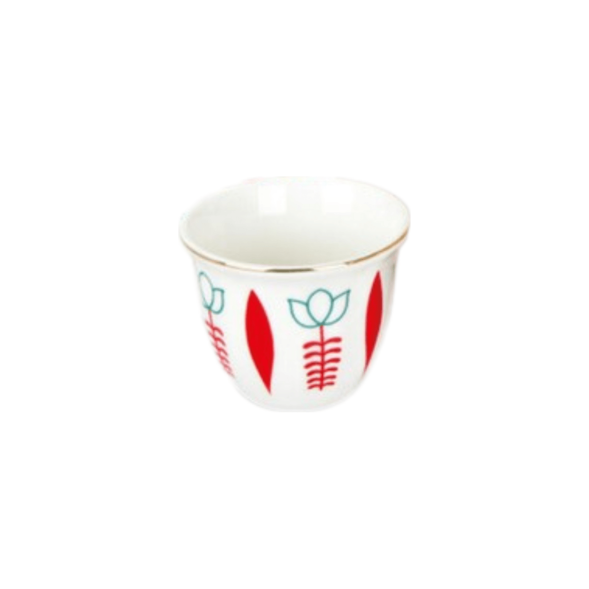 Habesha Shewhat 12pcs wave cup 90ml cawa blue/red/green - gtwtoporld.com