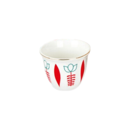 Habesha Shewhat 12pcs wave cup 90ml cawa blue/red/green - gtwtoporld.com