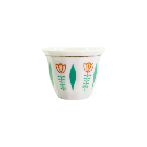 Habesha Shewhat 12pcs wave cup 90ml cawa blue/red/green - gtwtoporld.com