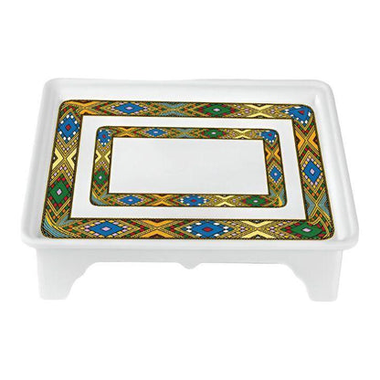 Habesha Shewhat Melamine coffee table Mid 601 37x28x5.8cm pattern/Illustration - gtwtoporld.com