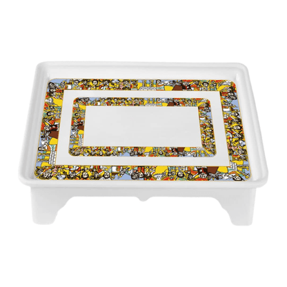 Habesha Shewhat Melamine coffee table Mid 601 37x28x5.8cm pattern/Illustration - gtwtoporld.com