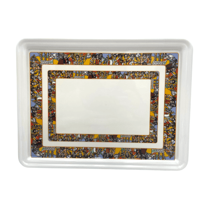 Habesha Shewhat Melamine coffee table Mid 601 37x28x5.8cm pattern/Illustration - gtwtoporld.com