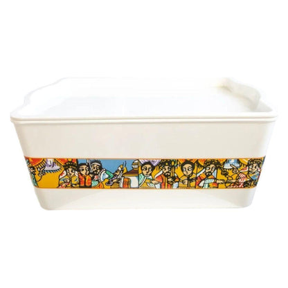 Habesha Shewhat Melamine rekebot 40x27x16cm pattern/illustration - gtwtoporld.com