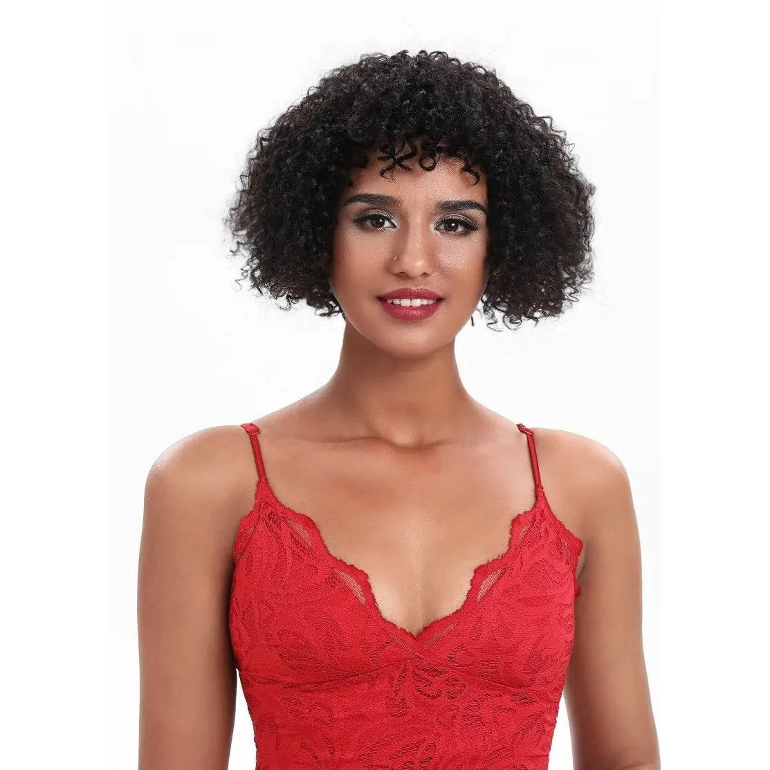 Hair By Sleek Human Hair GILDA Brazilian Wig 1B : 9.5" - gtwtoporld.com