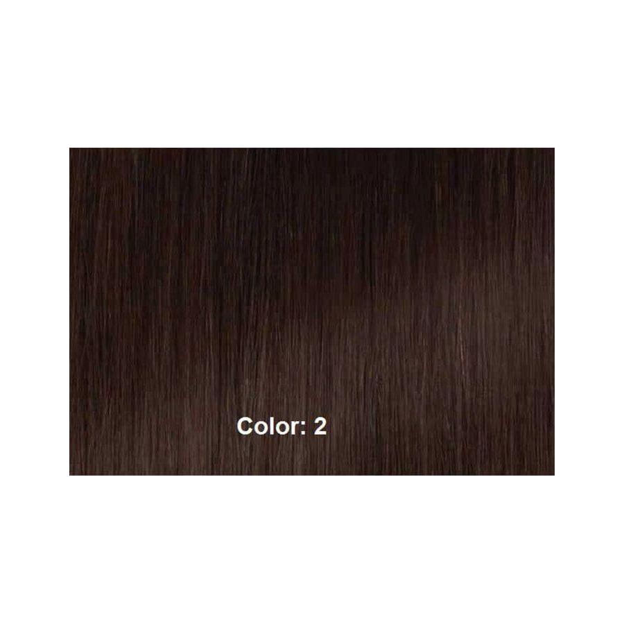 Hair by Sleek Remi Touch Choice Yaki Straight 10" Human Hair Color: 2 Dunkelbraun - gtwtoporld.com