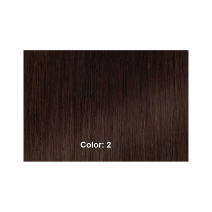 Hair by Sleek Remi Touch Choice Yaki Straight 10" Human Hair Color: 2 Dunkelbraun - gtwtoporld.com