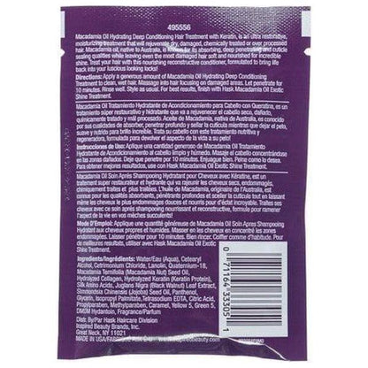 Hask Macadamia Oil Hydrating Deep Conditioning Hair Treatment 51Ml - gtwtoporld.com