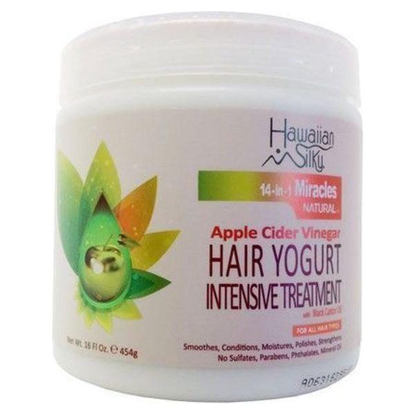Hawaiian Silky Apple Cider Vinegar Hair Yogurt Intensive Treatment 454g - gtwtoporld.com
