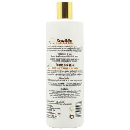 HAZ NATskin Cocoa Butter Hand &amp; Body Lotion 500ml - gtwtoporld.com