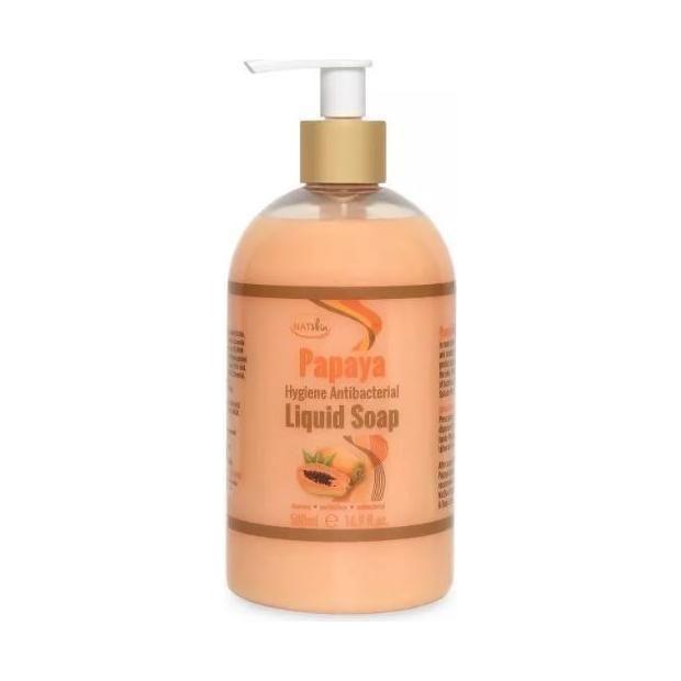 Haz NATSkin Papaya Antibacterial Liquid Soap 500ml - gtwtoporld.com