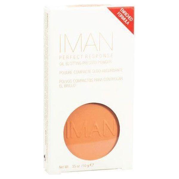 Iman Perfect Response Oil - Blotting Pressed Powder 10g - gtwtoporld.com
