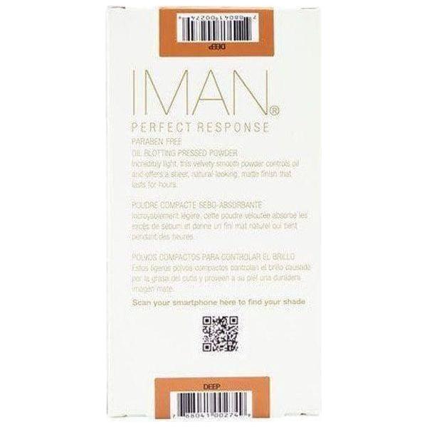 Iman Perfect Response Oil - Blotting Pressed Powder Deep 10g - gtwtoporld.com
