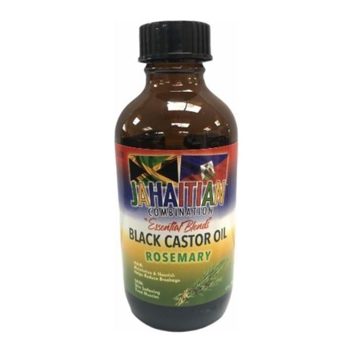 Jahaitian Combination Black Castor Oil Original Rosemary 4oz - gtwtoporld.com