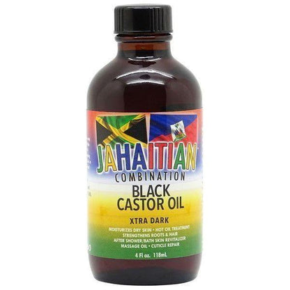 Jahaitian Combination Black Castor Oil Xtra Dark Hot Oil Treatment 118ml - gtwtoporld.com