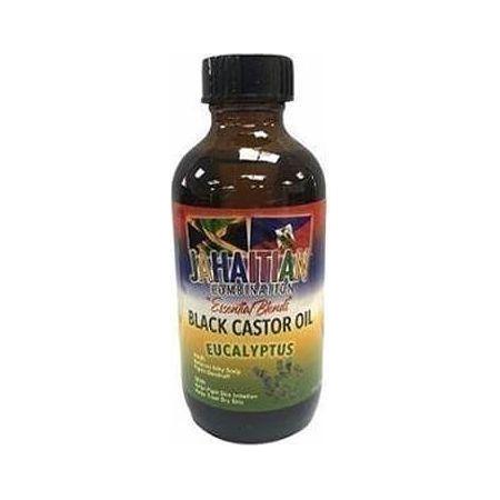 Jahaitian Essential Blend Black Castor Oil &amp; Eucalyptus 4oz - gtwtoporld.com