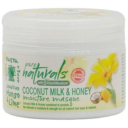 Jamaican Mango&amp;Lime Pure Naturals Coconut Milk &amp; Honey Moisture Masque 355ml - gtwtoporld.com