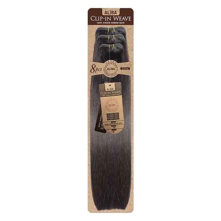 Janet Collection 11A Aliba 100% Virgin Human Hair Clip In Weave (8pcs) - gtwtoporld.com