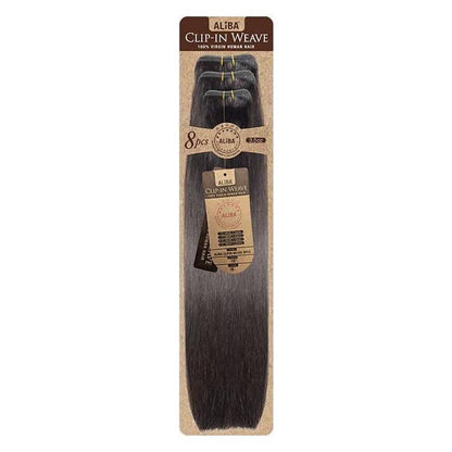 Janet Collection 11A Aliba 100% Virgin Human Hair Clip In Weave (8pcs) - gtwtoporld.com