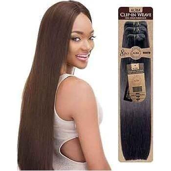 Janet Collection 11A Aliba 100% Virgin Human Hair Clip In Weave (8pcs) - gtwtoporld.com