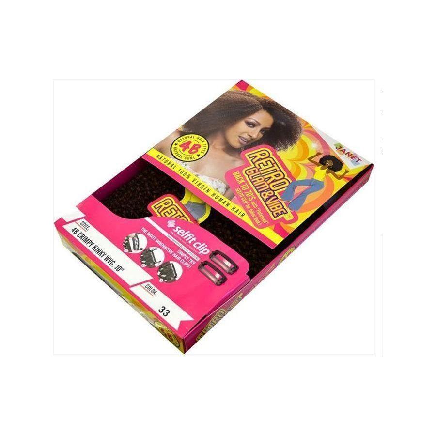 Janet Collection 4B Crimpy Kinky Wvg. 10" Natural 100% Virgin Human Hair - gtwtoporld.com