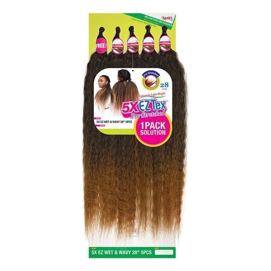 Janet Collection 5x EZ Wet &amp; Wavy 28" Synthetic Hair - gtwtoporld.com