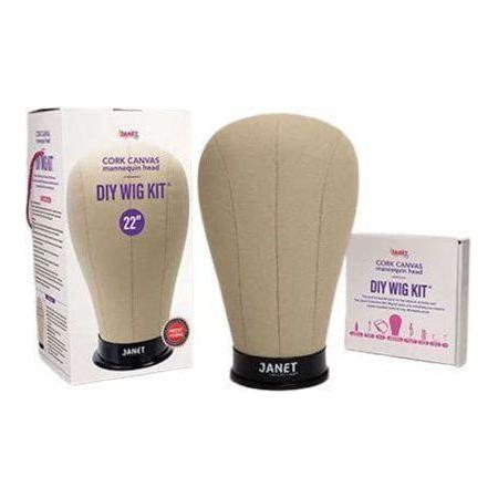 Janet Collection Canvas Schaufensterpuppenkopf Kork - gtwtoporld.com