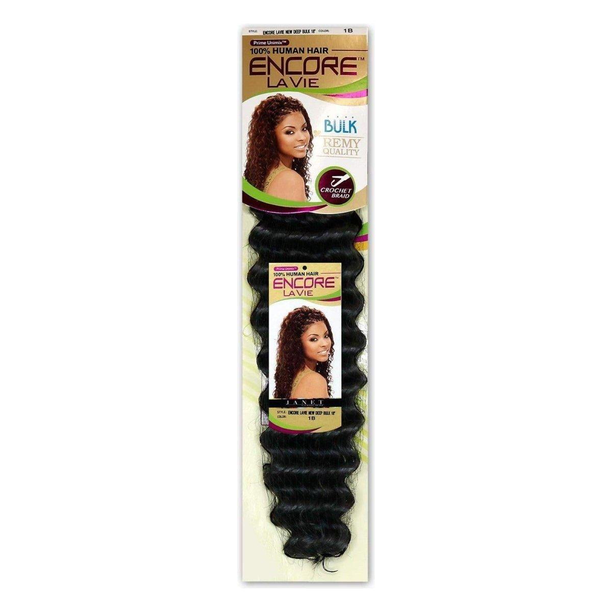 Janet Collection Encore La Vie New Deep Bulk Echthaar 18" - gtwtoporld.com
