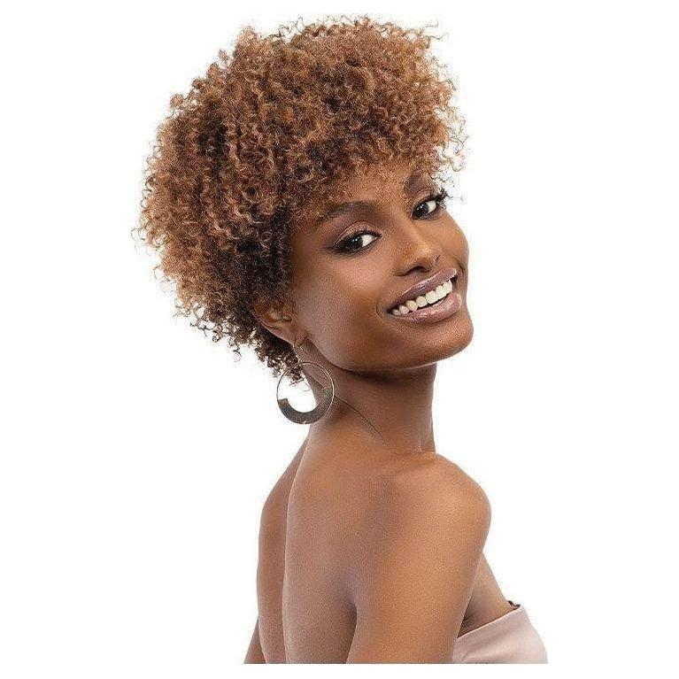 Janet Collection Natürliche Afro Mica Perücke - Synthetisches Haar - gtwtoporld.com