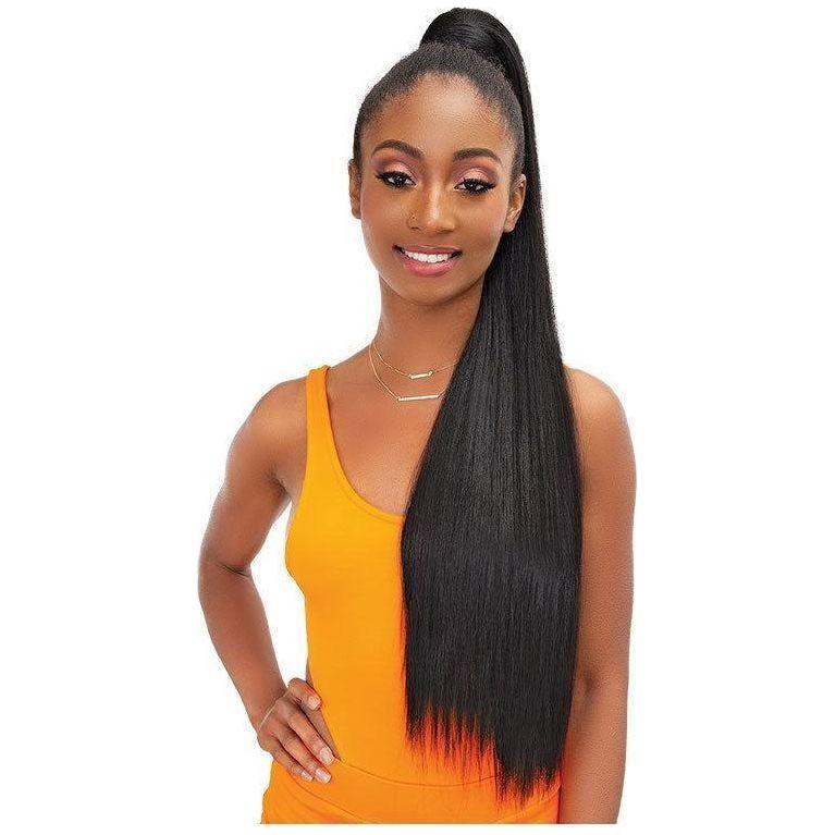 Janet Collection Snatch Wrap Yaky Ponytail Straight 32" - Kunsthaar - gtwtoporld.com