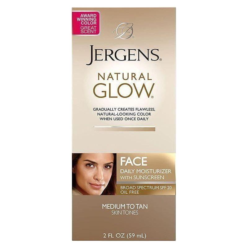 Jergens Natural Glow Face Daily Moisturizer Medium to Tan 59ml - gtwtoporld.com