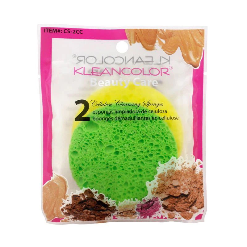 Kleancolor Cosmetic Cellulosse Cleansing Sponge 2 pc - gtwtoporld.com