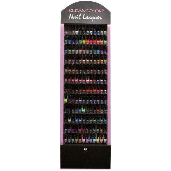 Kleancolor Nail Polish Floor Stand Display 144DZ, 20,8 x 175,26 x 45 cm - gtwtoporld.com