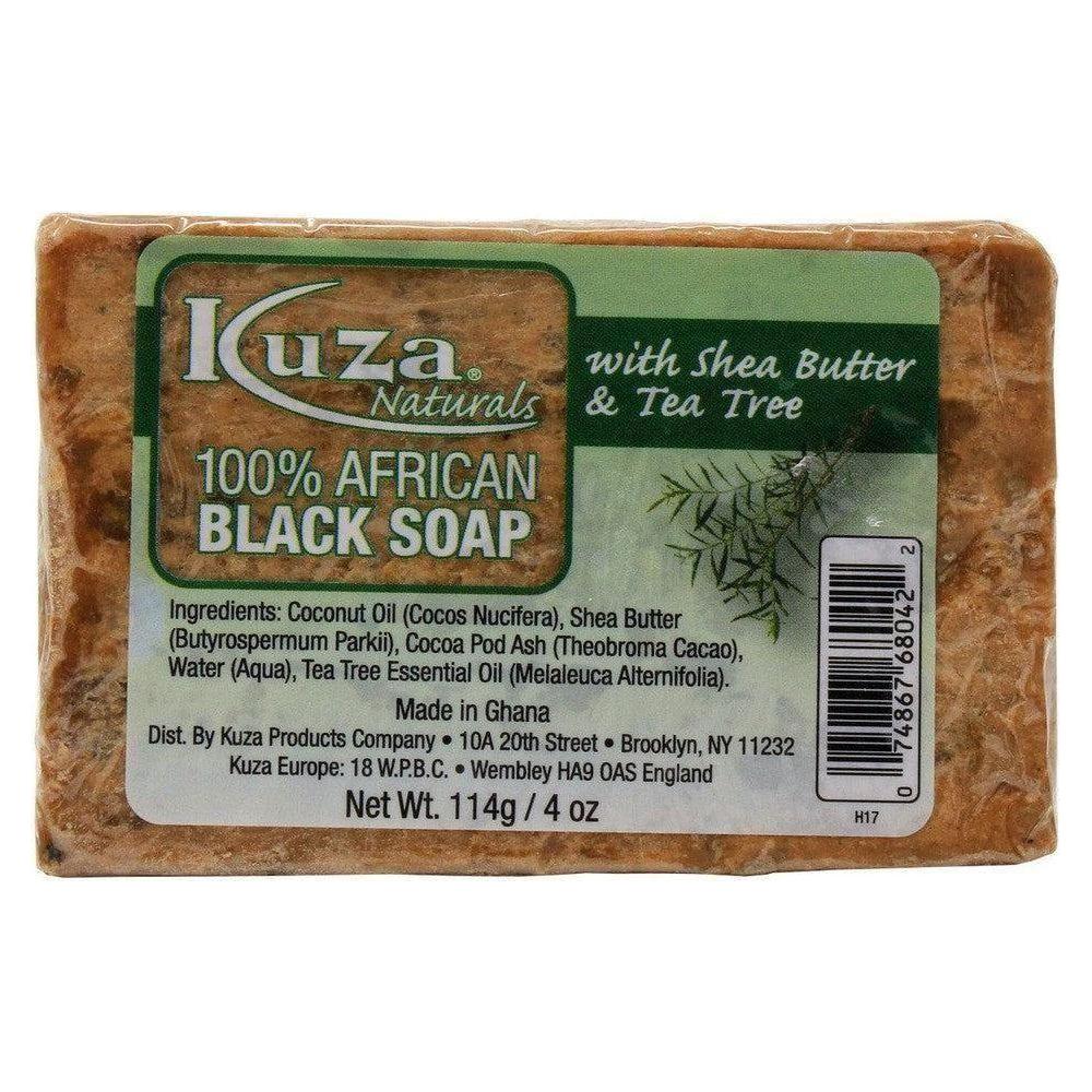 Kuza 100% African Black With Shea Butter &amp; Tea Tree 4 oz - gtwtoporld.com
