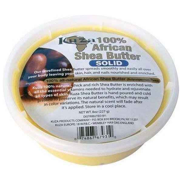 Kuza 100% African Shea Butter Solid Yellow 227ml - gtwtoporld.com