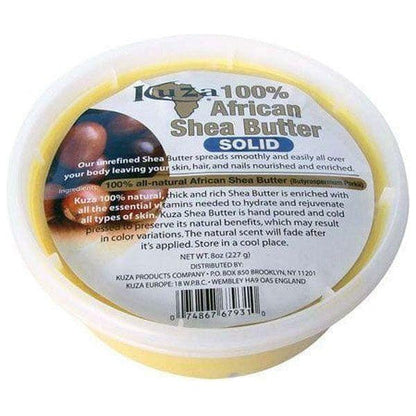Kuza 100% African Shea Butter Solid Yellow 227ml - gtwtoporld.com